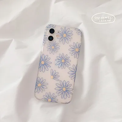 Small Flowers Transparent Frosted Phone Case