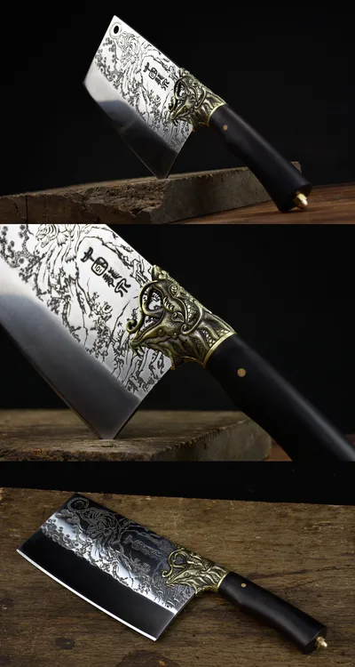 The Tiger Goes Down -China Longquan Bone Cutter