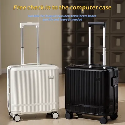 New Fashionable 16 Inch Luggage Case With TSA Customs Lock, 360 Universal Wheel Pull Rod Box, Luggage Universal Wheel Password Box