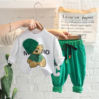 Baby Spring And Autumn Shirt Two-piece Set