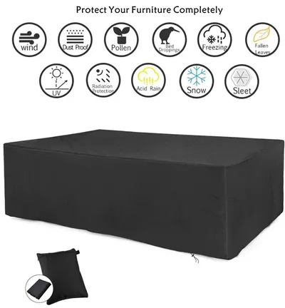 Hot Sale Oxford Cloth Outdoor Garden Waterproof Furniture Table Cover