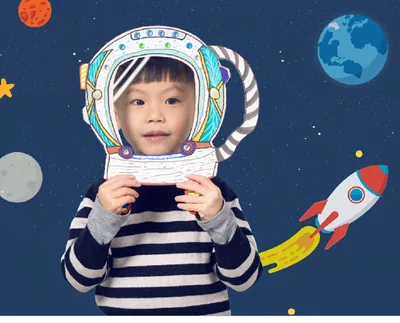 Creative Art And Craft For Little Astronaut Kindergarten