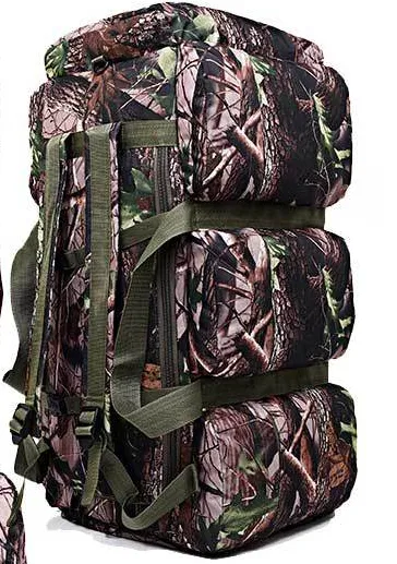 90L Camouflage Outdoor Mountaineering Bag