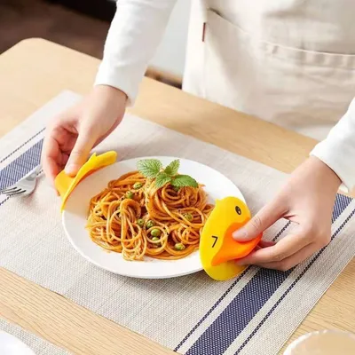 Heat Insulation And Anti-scald Gloves Tray Holder Small Yellow Duckbill