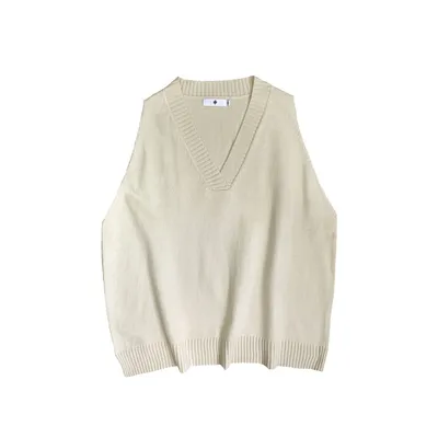 V-neck Sweater Vest Men's Autumn Clothing Sleeveless Knitwear