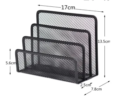 Book Shelves Desk-Organizer Office Mesh Home Metal 1pcs