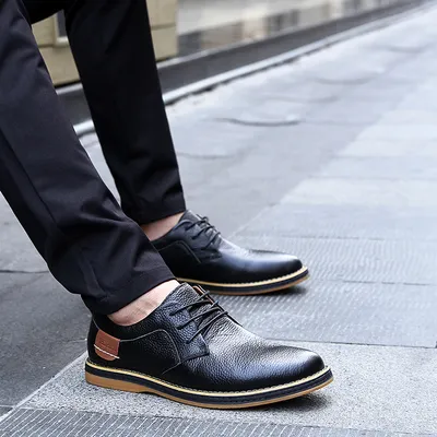 Large Size Leather Shoes Men 48 Leather British Shoes Men