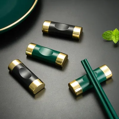 Alloy Pillow-shaped Chopstick Rest Storage Rack
