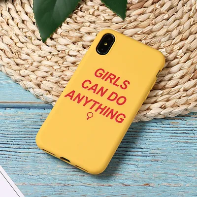 Simple English Alphabet Silicone Phone Case