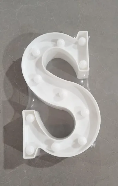 26 Letters White LED Night Light Marquee Sign Alphabet Lamp