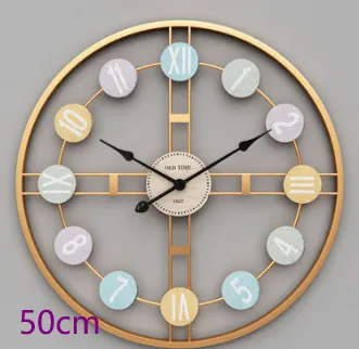 Creative And Simple Craft Wrought Iron Clock