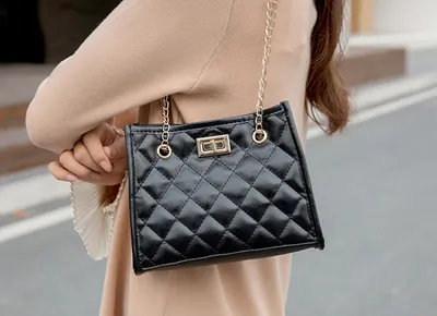 Mini Chain Shoulder Bags Rhombus Sewing Small Square Bags For Women