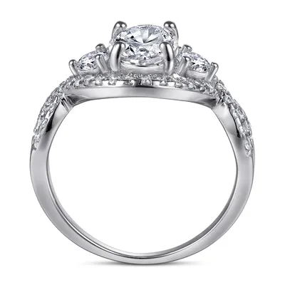 Sterling Silver Fashion Exaggerated Ring Women
