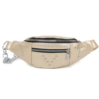 Women's fashion rivet messenger bag
