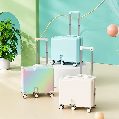 New Children's Boarding Luggage, Suitable For Sitting And Riding, Small Bicycle Suitcases For Boys And Girls, As Well As Walking Children's Luggage With Travel Codes