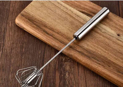 Stainless Steel Hand Pressure Rotary Semi-automatic Whisk