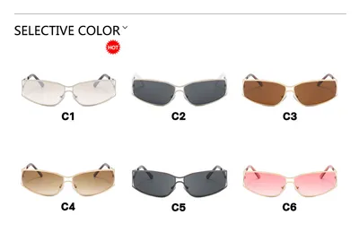 Hollow Modern Metal Women's Fashion Sunglasses