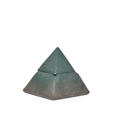 Ceramic Ashtray Pyramid Craft Decoration With Lid