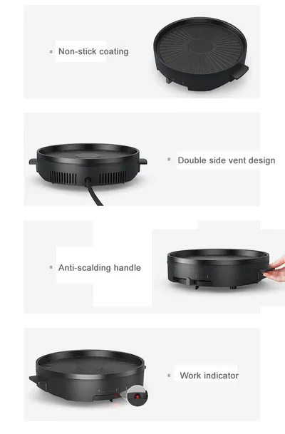Multi-function Barbecue Frying Steak Fryer Electric Grill