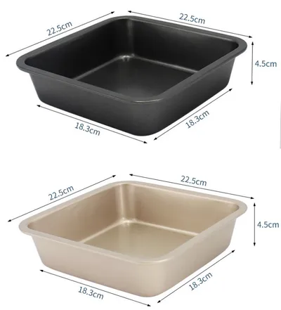 DIY Square Baking Pan Non-stick Cake Mold 8 Inch High Square Pan Square Cake Mold