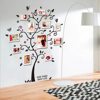 DIY Family Photo Frame Tree Wall Stickers Home Decor Room Room Wall Stickers Wall Decals Poster House Decoration Wall Stickers