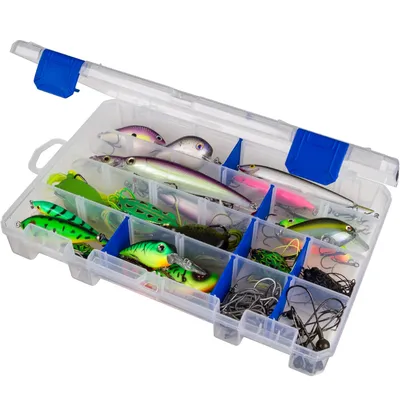 Outdoors Tuff Tainer Fishing Tackle Box With Zerust Anti Rust Dividers Clear Lure Organizer 11 Inch