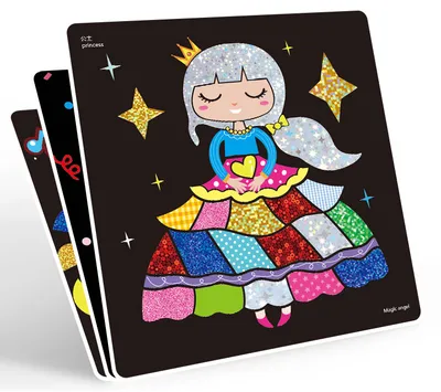 Children's Handmade DIY Colorful Magical Art Stickers
