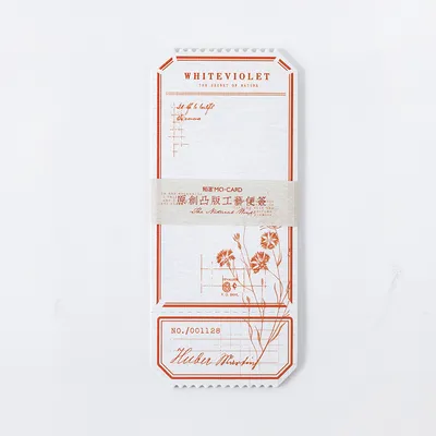 Retro Tearable Message Note Book Letterpress Craft Note Paper