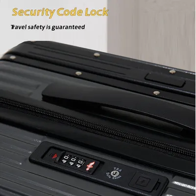 حقيبة سفر جديدة أنيقة مقاس 16 بوصة مزودة بقفل جمركي من إدارة أمن النقل الأمريكية (TSA)، وصندوق قضيب سحب عالمي للعجلات بزاوية 360 درجة، وصندوق بكلمة مرور للعجلات.