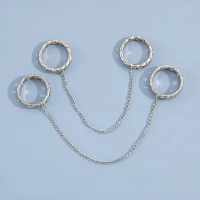 Vintage Punk Style Men's And Women's Rings Two-piece Set