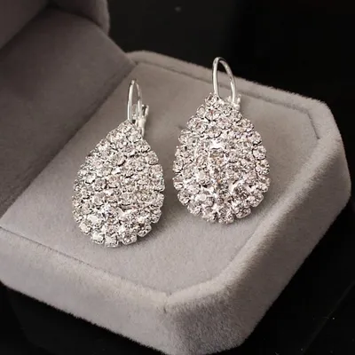 Fashion Exquisite Jewelry Popular Hot Sale Expedition Burst Models Diamond Claw Chain Earrings Female