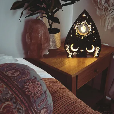 Creative Love Crystal Lamp Wooden Craft Decoration