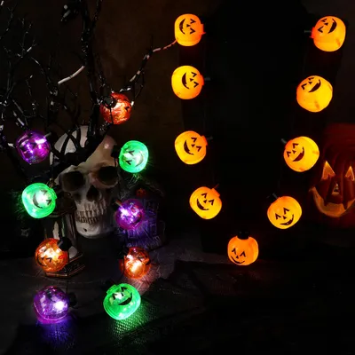 3PCS Halloween Light Up Necklaces, Pumpkin Shaped LED Necklace Halloween Eve Costume Party Accessories 3D Necklace Halloween Accessories For Halloween Party Favors And Supplies Clearance