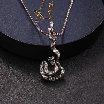 Men's And Women's Fashion Hip-hop Snake Necklace