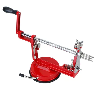 3 In 1 Fruit Peeler For Festival Manual Rotation Potato Fruit Core Slicer Kitchen Hand Cracking Corer With Zinc Alloy Peeler Suction Base