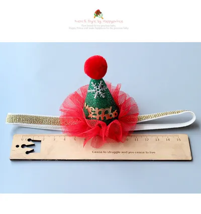 Christmas hat baby head ornament