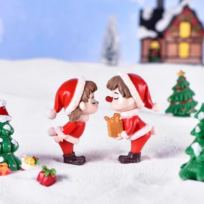 Plastic Figure Doll Crystal Ball Craft Accessories