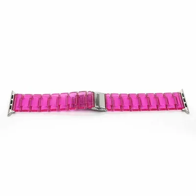 Transparent Three-bead Resin Glacier Strap