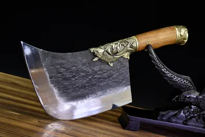 Fish Clip Steel Bone Chopping Knife In Lotus Year