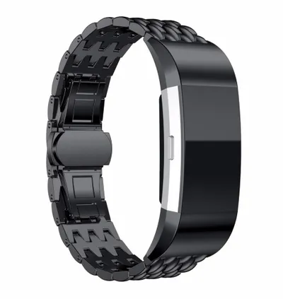 Fitbit Charge2 Bracelet Dragon Pattern Steel Band Strap