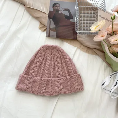Japanese Twist Thick Wool Hat Women