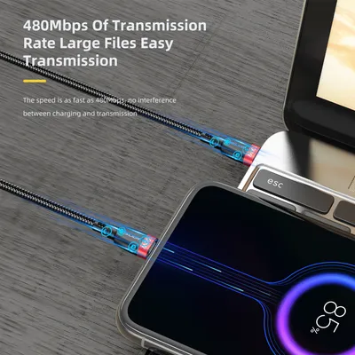 Type-C fast charging data line