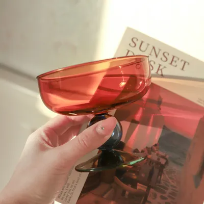 Household Heat-resistant Colored Glass Bowl