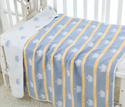 110 * 110cm baby bath towel cover blanket gauze children quilt quality baby children pure cotton 6 six layer gauze bath towel