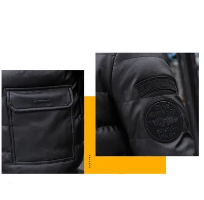 New Coat Men's Winter Korean Leather Fashion Jacket To Keep Warm