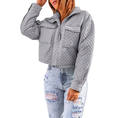 Women's Casual Long Sleeve Coat Lapel Solid Color