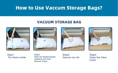 Eco-Friendly Clothes And Bedding Space-Saving Compression Bags, 4 Medium Bags, 4 Large Bags, 2 Extra Large Bags With Pump