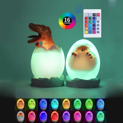 Touch Remote Control Dinosaur Egg Night Light