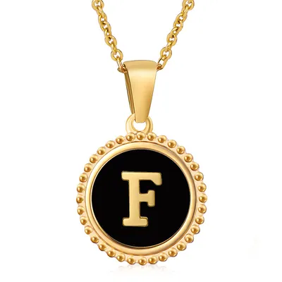 Fashion Stainless Steel Letter Necklace Female