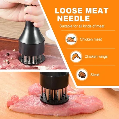 Stainless Steel Meat Tenderizer 21-pin Beef Pork Kitchen Cooking Needle Tool